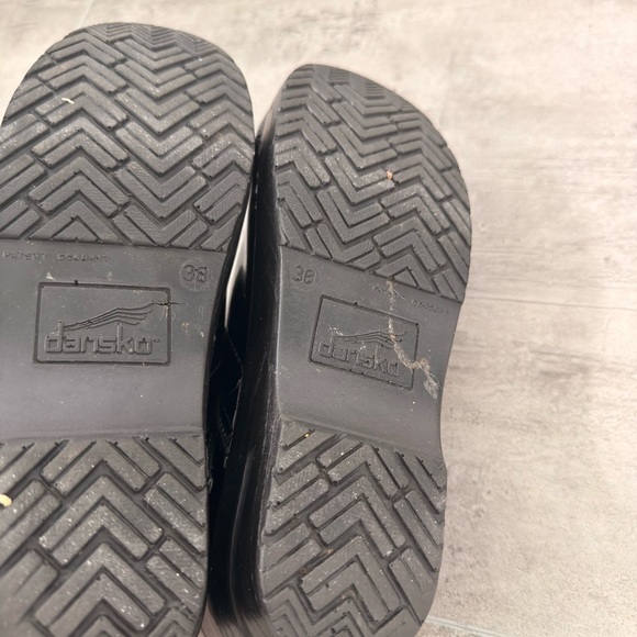 Dansko Vegan Pro Clogs Black Chenille Size 38 US 7.5-8 - Picture 9 of 11